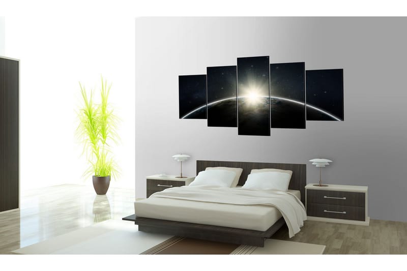 Bilde Blue Planet Earth 200x100 - Artgeist sp. z o. o. - Innredning - Bilder & kunst - Lerretsbilder