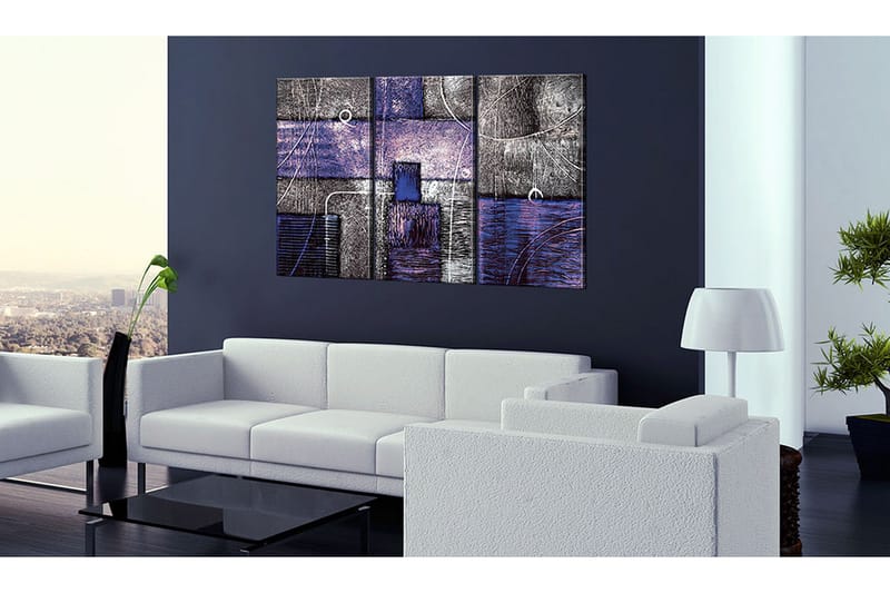 Bilde Blueberry Hoarfrost 90x60 - Artgeist sp. z o. o. - Innredning - Bilder & kunst - Lerretsbilder