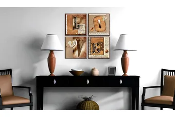 Bilde Boken Om Kjærlighet 80x80 - Artgeist sp. z o. o. - Innredning - Bilder & kunst - Lerretsbilder