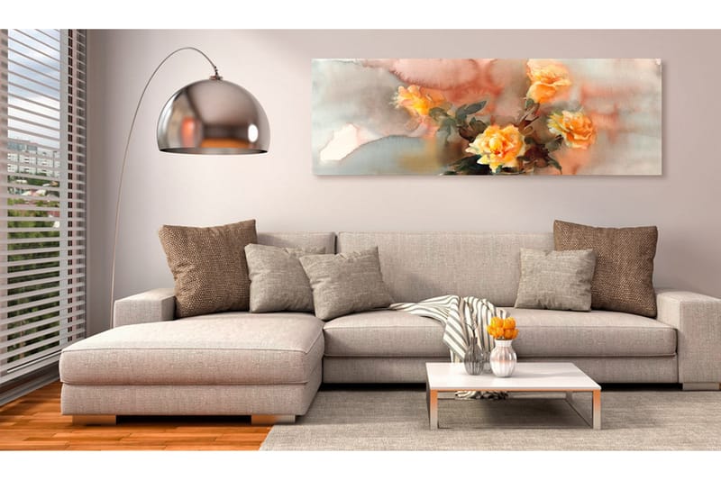 Bilde Bouquet Of Yellow Roses 135x45 - Artgeist sp. z o. o. - Innredning - Bilder & kunst - Lerretsbilder