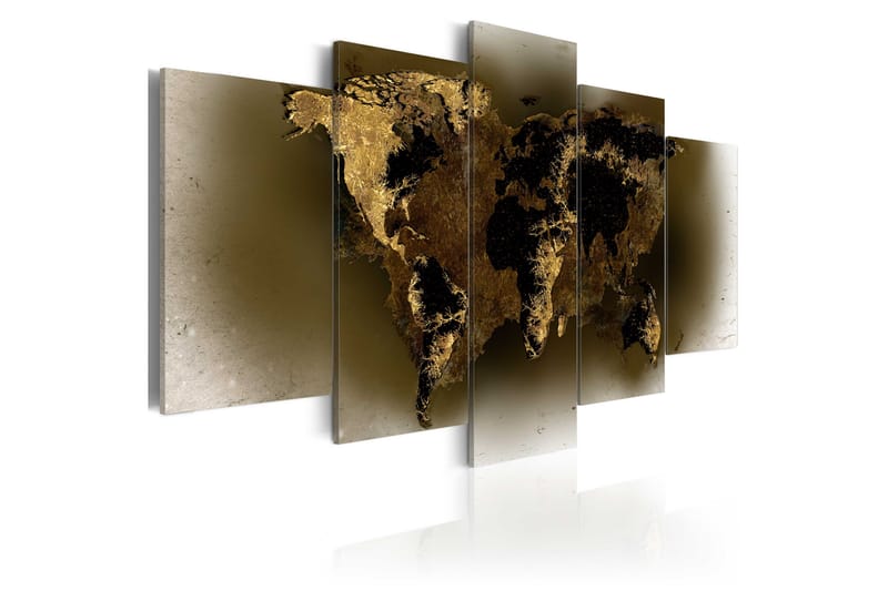 Bilde Brass Continents 100x50 - Artgeist sp. z o. o. - Innredning - Bilder & kunst - Lerretsbilder
