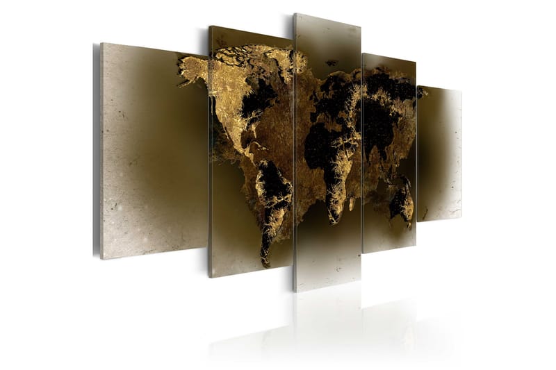 Bilde Brass Continents 100x50 - Artgeist sp. z o. o. - Lerretsbilder