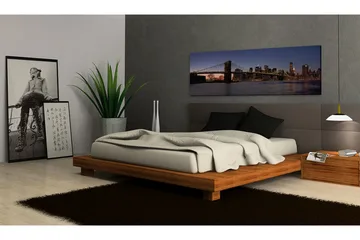Bilde Brooklyn Bridge Panorama 120x40 - Artgeist sp. z o. o. - Innredning - Bilder & kunst - Lerretsbilder