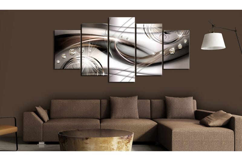 Bilde Brown Glitter 200x100 - Artgeist sp. z o. o. - Innredning - Bilder & kunst - Lerretsbilder