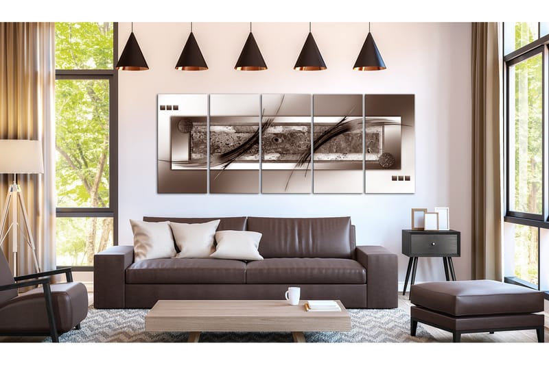 Bilde Brown Gradient 200x80 - Artgeist sp. z o. o. - Innredning - Bilder & kunst - Lerretsbilder