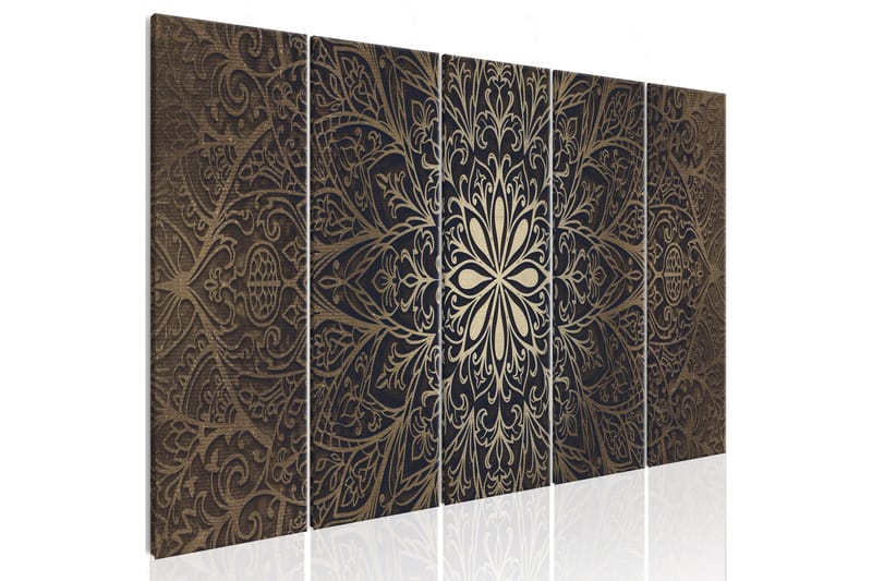 Bilde Brown Mandala 225x90 - Artgeist sp. z o. o. - Innredning - Bilder & kunst - Lerretsbilder
