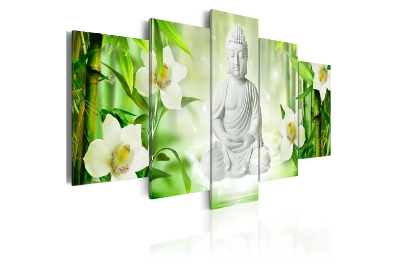Bilde Buddha And Jasmine 100x50, Artgeist sp. z o. o.