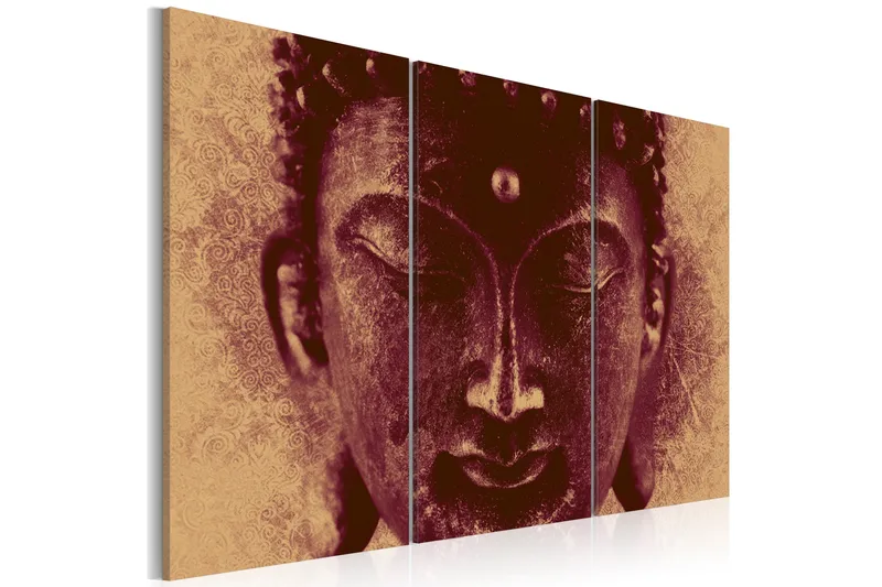 Bilde Buddha face 90x60 - Artgeist sp. z o. o. - Innredning - Bilder & kunst - Lerretsbilder