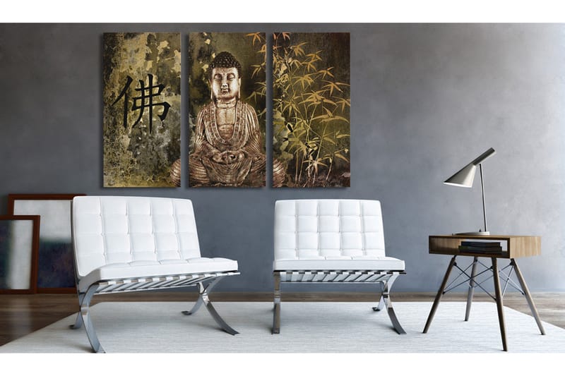 Bilde Buddhastatue 90x60 - Artgeist sp. z o. o. - Innredning - Bilder & kunst - Lerretsbilder