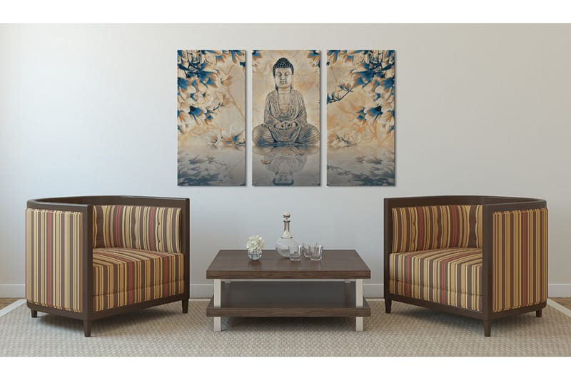 Bilde Buddhistiske Ritualer 120x80 - Artgeist sp. z o. o. - Innredning - Bilder & kunst - Lerretsbilder