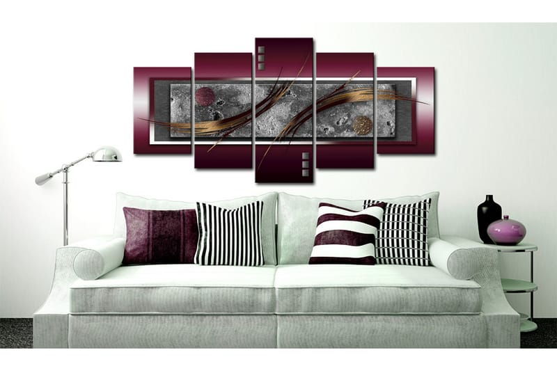 Bilde Burgundy Elegance 200x100 - Artgeist sp. z o. o. - Innredning - Bilder & kunst - Lerretsbilder