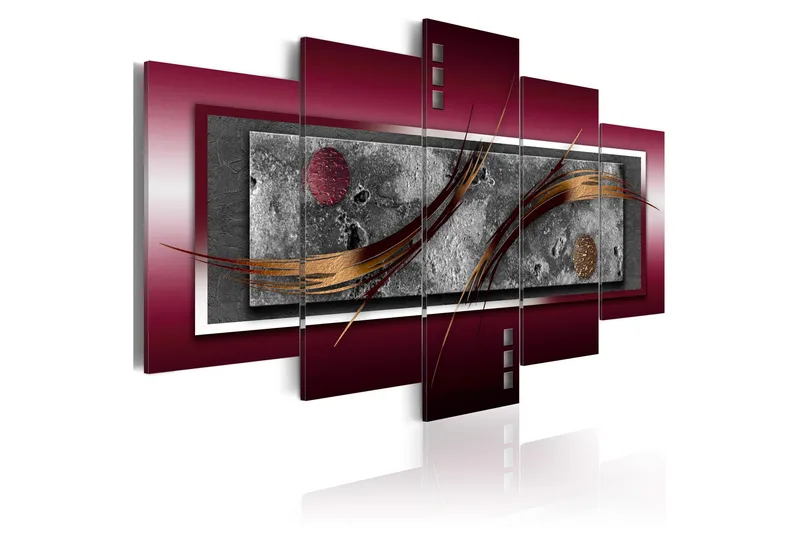 Bilde Burgundy Elegance 200x100 - Artgeist sp. z o. o. - Innredning - Bilder & kunst - Lerretsbilder