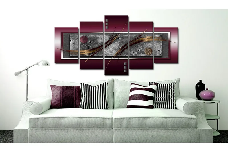 Bilde Burgundy Elegance 200x100 - Artgeist sp. z o. o. - Innredning - Bilder & kunst - Lerretsbilder