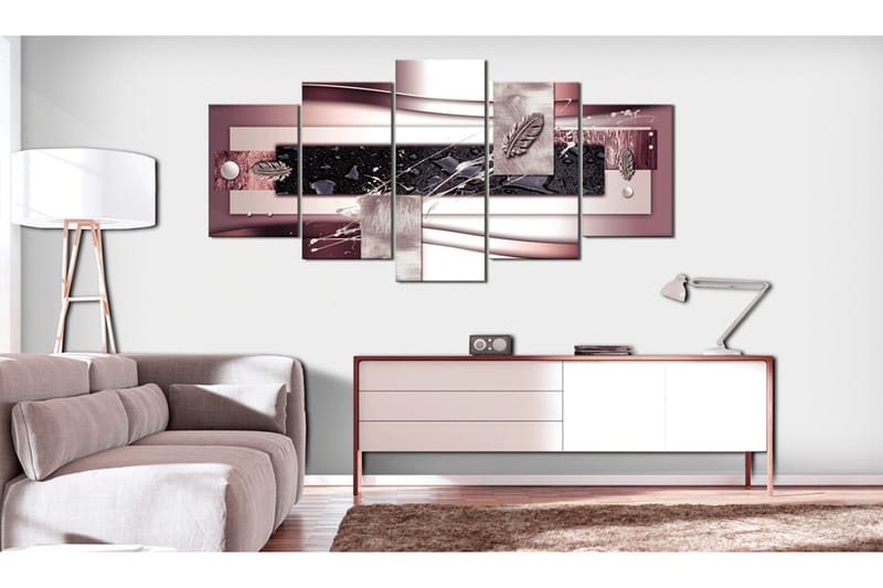 Bilde Burgundy Harmony 100x50 - Artgeist sp. z o. o. - Innredning - Bilder & kunst - Lerretsbilder