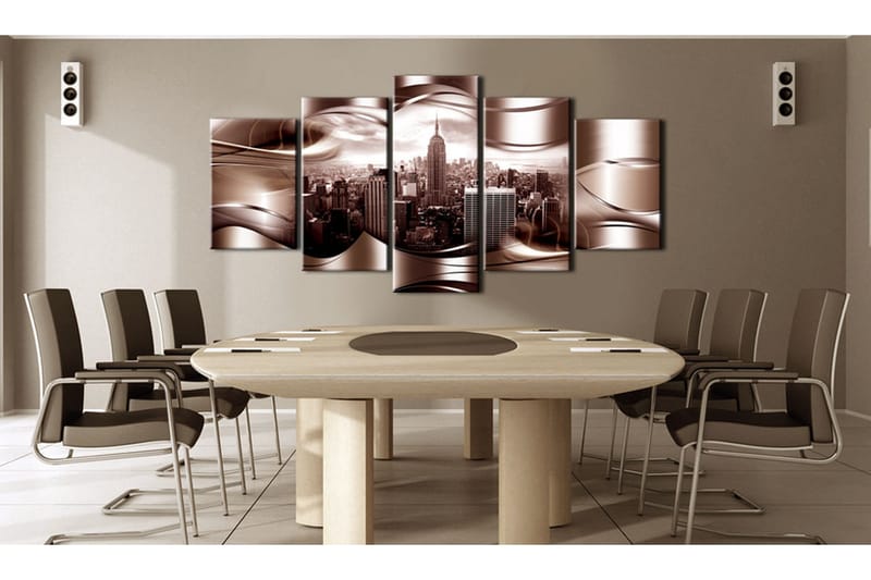 Bilde Burgundy New York 200x100 - Artgeist sp. z o. o. - Innredning - Bilder & kunst - Lerretsbilder