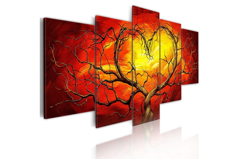 Bilde Burning Heart 200x100 - Artgeist sp. z o. o. - Innredning - Bilder & kunst - Lerretsbilder
