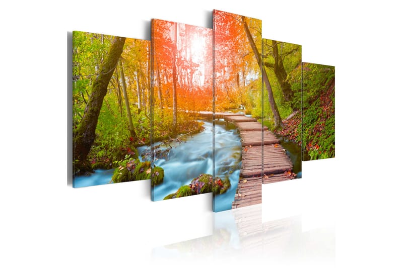 Bilde By The Riverside 100x50 - Artgeist sp. z o. o. - Innredning - Bilder & kunst - Lerretsbilder