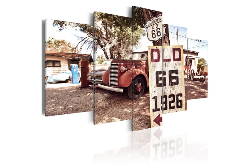 Bilde California Vintage Style 200x100 - Artgeist sp. z o. o. - Innredning - Bilder & kunst - Lerretsbilder