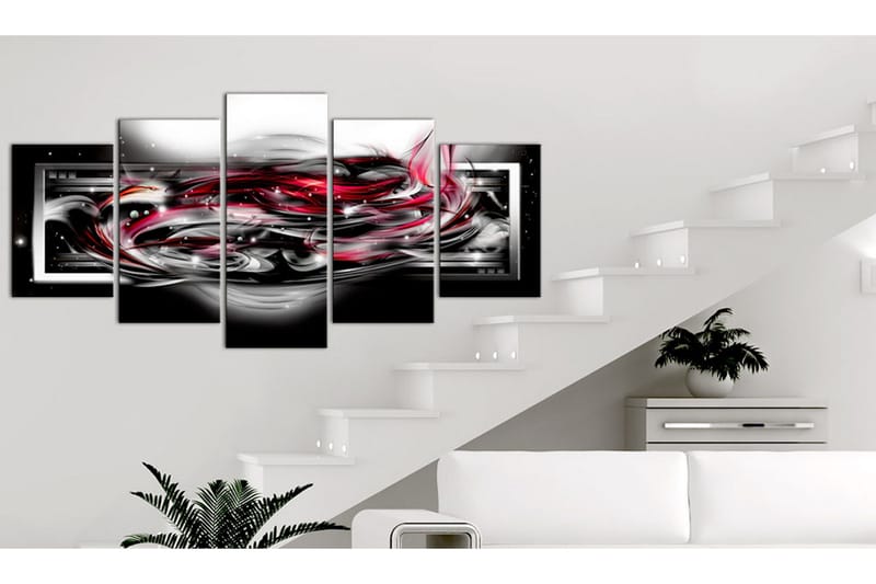 Bilde Carmine Ribbon 200x100 - Artgeist sp. z o. o. - Innredning - Bilder & kunst - Lerretsbilder