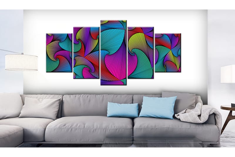 Bilde Carousel Of Colours 200x100 - Artgeist sp. z o. o. - Innredning - Bilder & kunst - Lerretsbilder