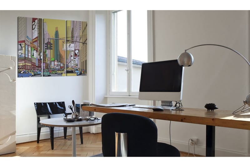 Bilde Cartoon City 120x80 - Artgeist sp. z o. o. - Innredning - Bilder & kunst - Lerretsbilder
