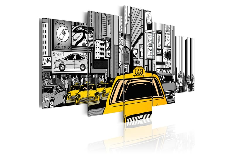 Bilde Cartoon Taxi 200x100, Artgeist sp. z o. o.