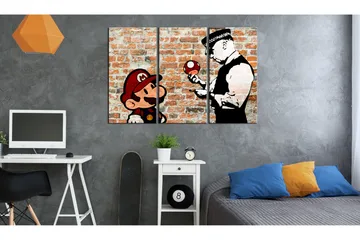 Bilde Caught Mario 120x80 - Artgeist sp. z o. o. - Innredning - Bilder & kunst - Lerretsbilder