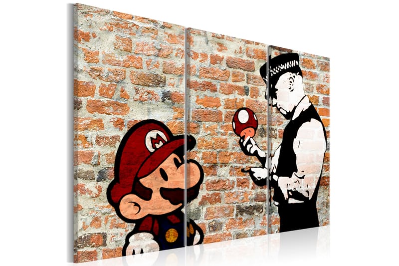 Bilde Caught Mario 120x80 - Artgeist sp. z o. o. - Innredning - Bilder & kunst - Lerretsbilder