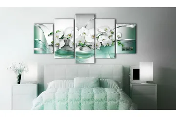 Bilde Celadon Ribbon 100x50 - Artgeist sp. z o. o. - Innredning - Bilder & kunst - Lerretsbilder