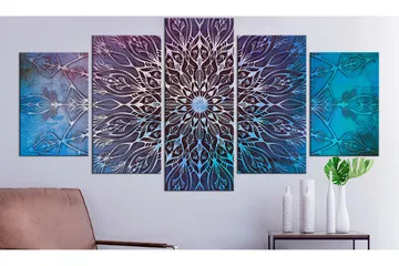 Bilde Center 5 Parts Wide Blue 200x100 - Artgeist sp. z o. o. - Innredning - Bilder & kunst - Lerretsbilder