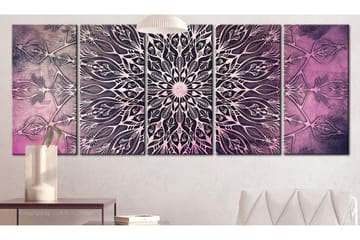 Bilde Center 5 Parts Narrow Pink 225x90 - Artgeist sp. z o. o. - Innredning - Bilder & kunst - Lerretsbilder