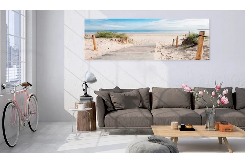 Bilde Charming Beach 150x50 - Artgeist sp. z o. o. - Innredning - Bilder & kunst - Lerretsbilder