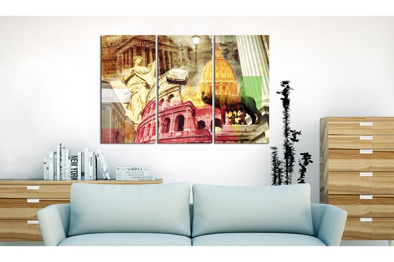 Bilde Charming Rome Triptych 120x80 - Artgeist sp. z o. o. - Innredning - Bilder & kunst - Lerretsbilder