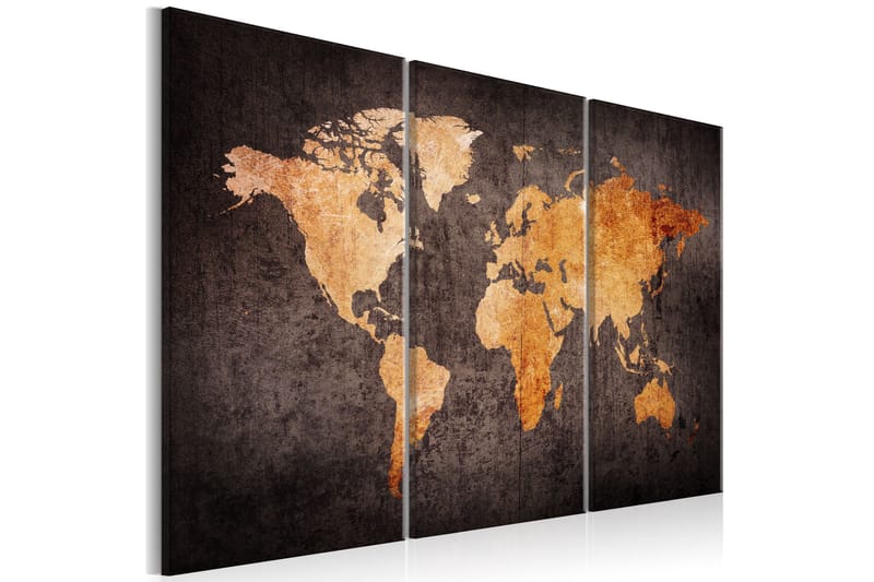 Bilde Chestnut World Map 90x60, Artgeist sp. z o. o.