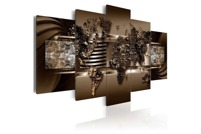 Bilde Chocolate Map 100x50 - Artgeist sp. z o. o. - Innredning - Bilder & kunst - Lerretsbilder