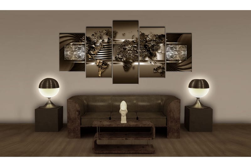 Bilde Chocolate Map 200x100 - Artgeist sp. z o. o. - Innredning - Bilder & kunst - Lerretsbilder