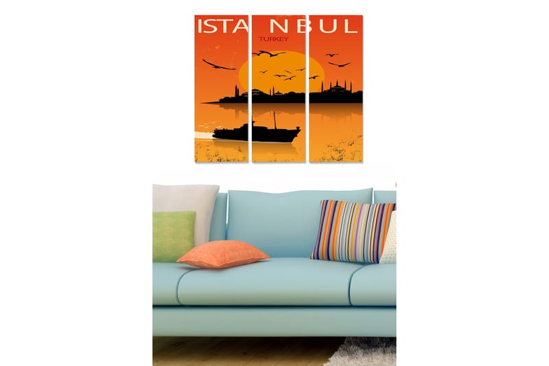 Bilde City 3-pk Flerfarget, 22x05 cm