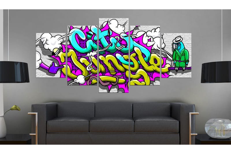 Bilde City Jungle 100x50 - Artgeist sp. z o. o. - Innredning - Bilder & kunst - Lerretsbilder