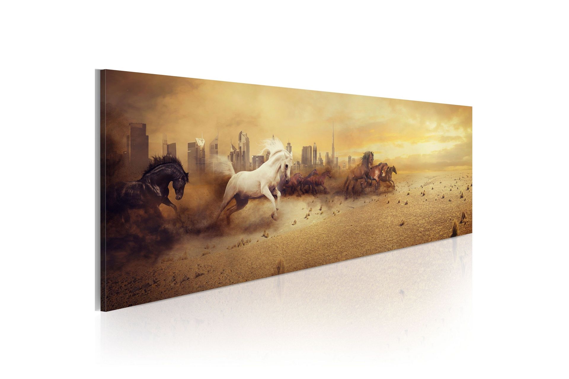 Bilde City Of Stallions 120x40 - Artgeist sp. z o. o.