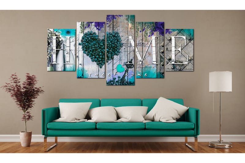 Bilde Coffee Heart Iii 100x50 - Artgeist sp. z o. o. - Innredning - Bilder & kunst - Lerretsbilder
