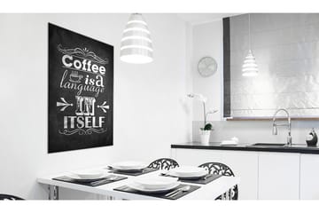 Bilde Coffee Language 60x90 - Artgeist sp. z o. o. - Innredning - Bilder & kunst - Lerretsbilder
