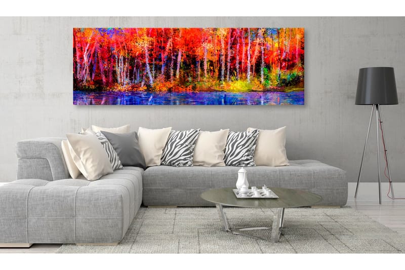 Bilde Colorful Autumn Trees 150x50 - Artgeist sp. z o. o. - Innredning - Bilder & kunst - Lerretsbilder