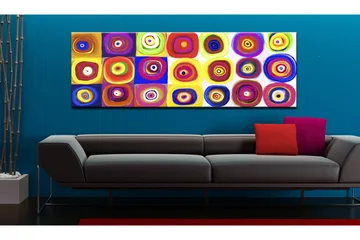 Bilde Colourful Carousel 135x45 - Artgeist sp. z o. o. - Innredning - Bilder & kunst - Lerretsbilder