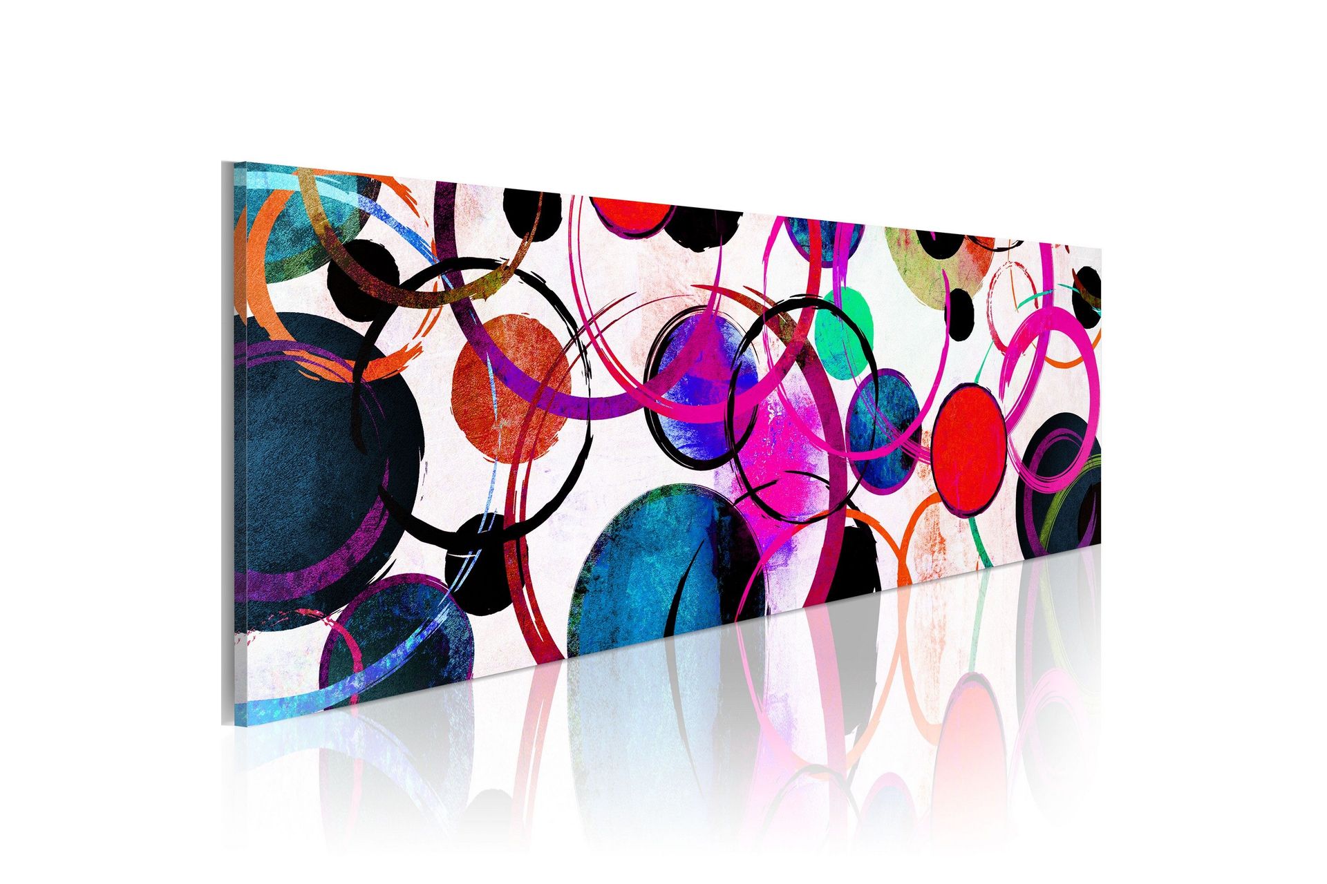 Bilde Colourful Circle 150x50 - Artgeist sp. z o. o.