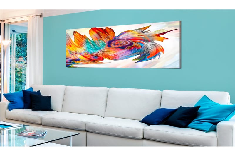 Bilde Colourful Cyclone 150x50 - Artgeist sp. z o. o. - Innredning - Bilder & kunst - Lerretsbilder
