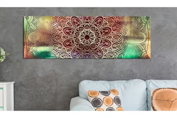 Bilde Colourful Mandala 150x50 - Artgeist sp. z o. o. - Innredning - Bilder & kunst - Lerretsbilder