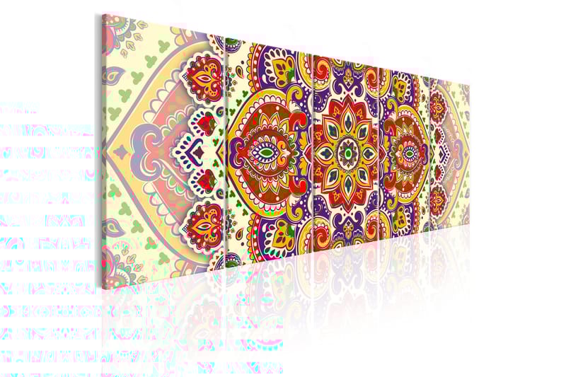 Bilde Colourful Ornament 225x90 - Artgeist sp. z o. o. - Innredning - Bilder & kunst - Lerretsbilder