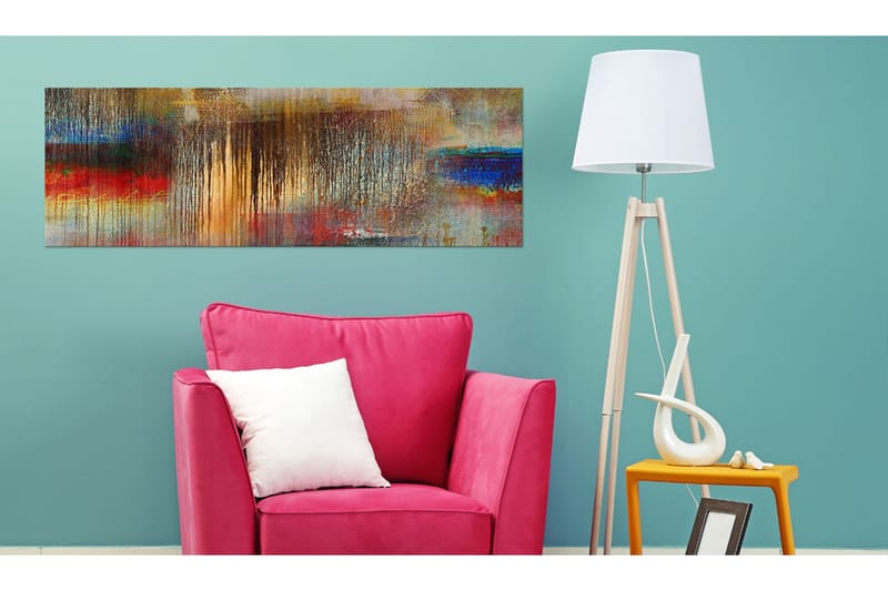 Bilde Colourful Rainstorm 150x50 - Artgeist sp. z o. o. - Innredning - Bilder & kunst - Lerretsbilder