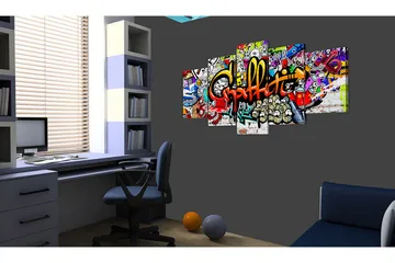 Bilde Colourful Style 100x50 - Artgeist sp. z o. o. - Innredning - Bilder & kunst - Lerretsbilder