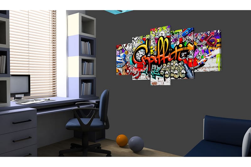 Bilde Colourful Style 100x50 - Artgeist sp. z o. o. - Innredning - Bilder & kunst - Lerretsbilder